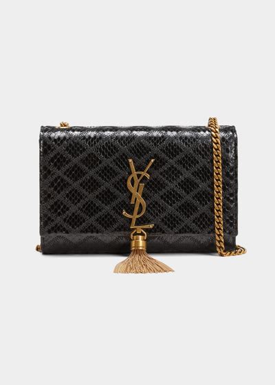 Saint Laurent Kate Small YSL Python Shoulder Bag 